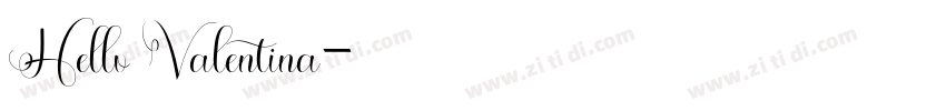 Hello Valentina字体转换